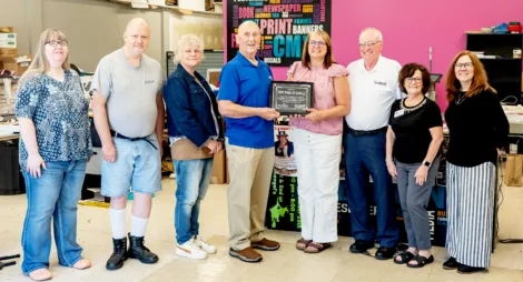 Columbiana County Board of Developmental Disabilities recognizes Salem Print Works